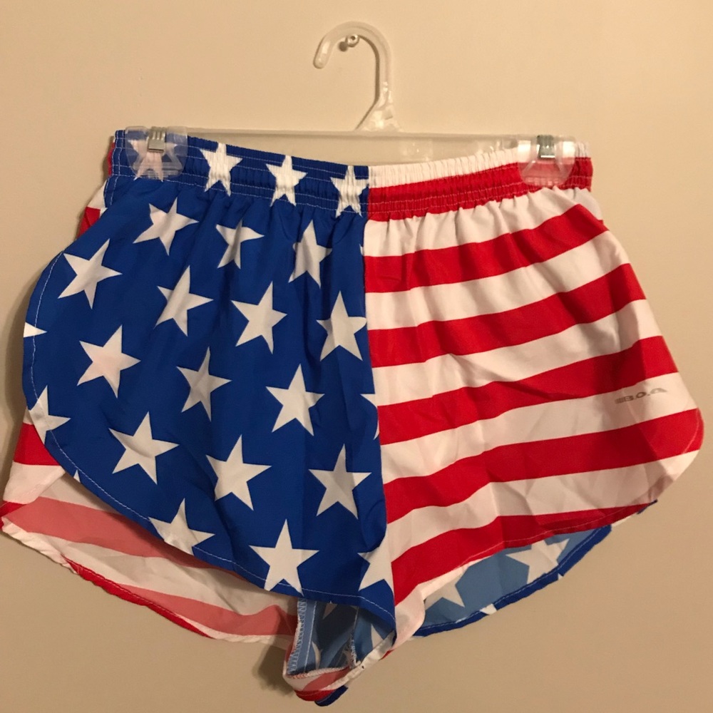 American Flag Running Shorts
